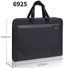 Load image into Gallery viewer, Document bag canvas office men's tote bag business multi-layer Oxford briefcase female simple information package