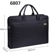 Load image into Gallery viewer, Document bag canvas office men's tote bag business multi-layer Oxford briefcase female simple information package