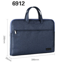 Load image into Gallery viewer, Document bag canvas office men's tote bag business multi-layer Oxford briefcase female simple information package