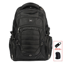 Load image into Gallery viewer, Suissewin army 17 inch mochila Men's black Backpacks Mochila Masculina Waterproof Laptop Backpack Black Bag Students sw9275i