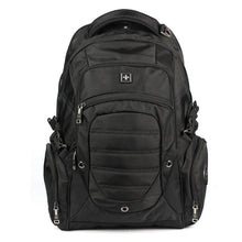Load image into Gallery viewer, Suissewin army 17 inch mochila Men's black Backpacks Mochila Masculina Waterproof Laptop Backpack Black Bag Students sw9275i
