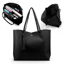 Load image into Gallery viewer, Women&#39;s Fashion Casual Shoulder Bag Handle Bag Bag 7 Colors Lady Big Capacity Purse Tassel Leather Female Big Tote